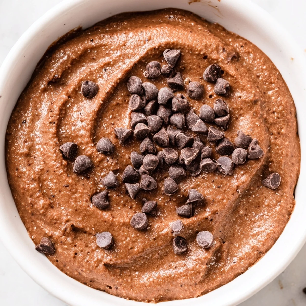 This creamy brownie batter dip, speckled with chocolate chips, is a quick and easy gluten-free treat.