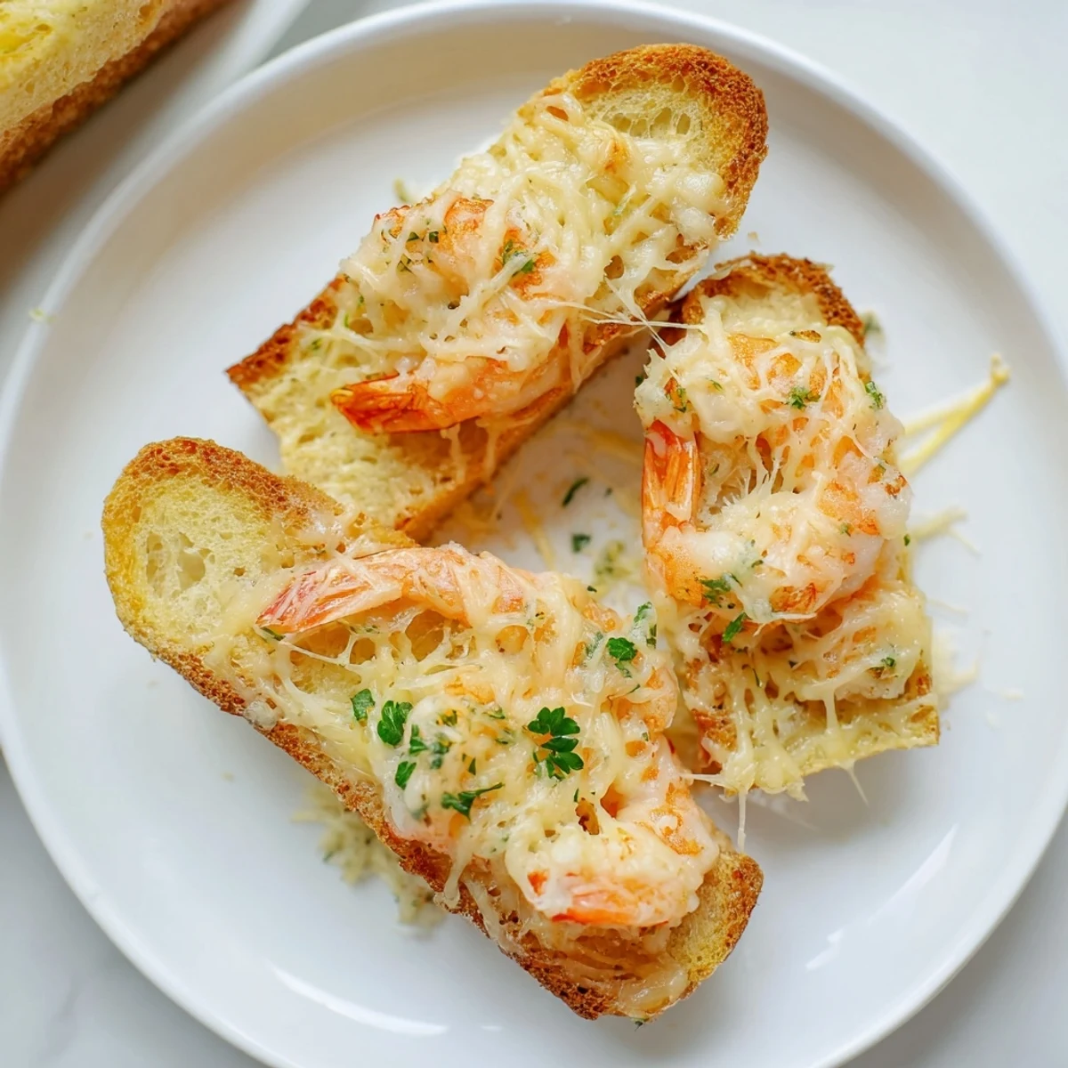 Quick Shrimp Grilled Cheese, golden and oozing cheese, a delicious comfort food meal.