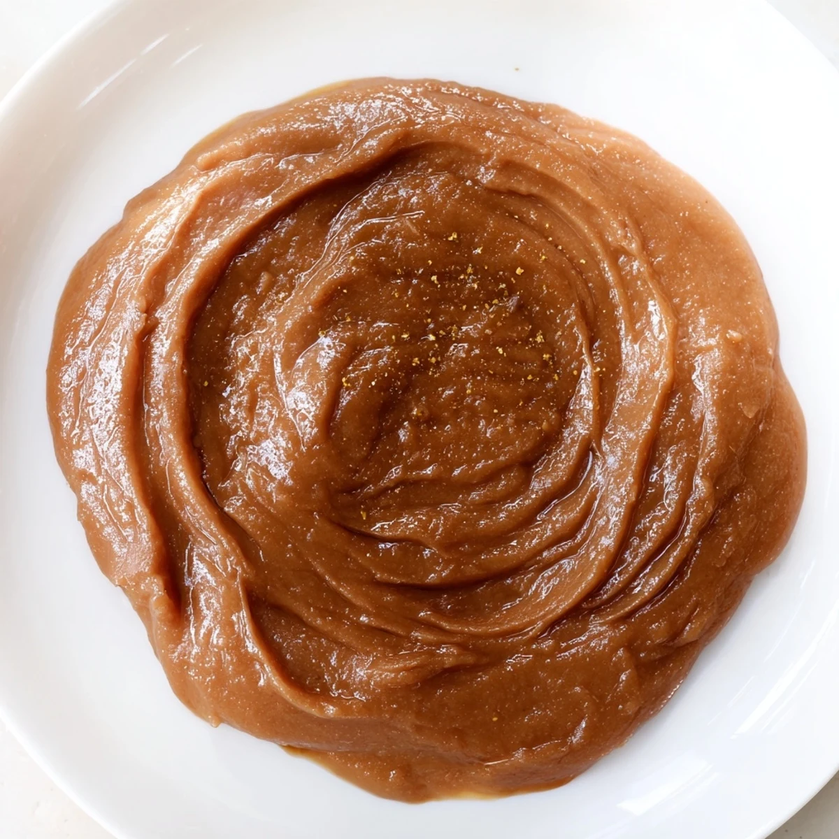 Thick, date-rich Emirati Al Madrooba, served alongside golden flatbread, perfect for dipping and savoring.