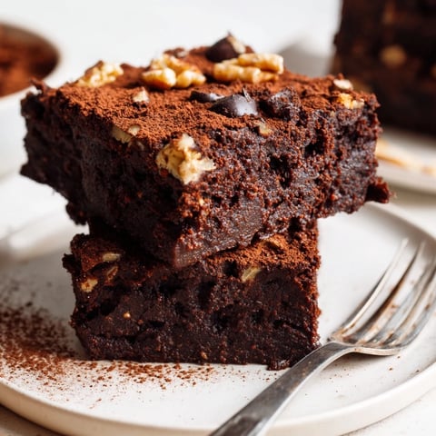 Decadent Zero-Waste Brownies using nut-milk pulp, perfect for eco-friendly dessert lovers.  