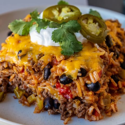 Tex-Mex Beef Rice Casserole