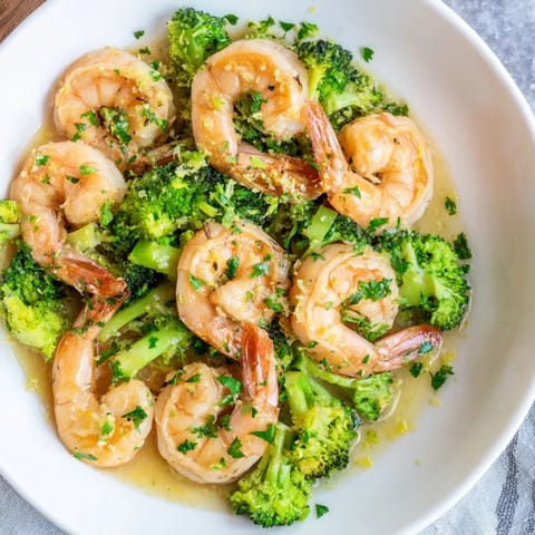 Lemon Butter Shrimp Broccoli