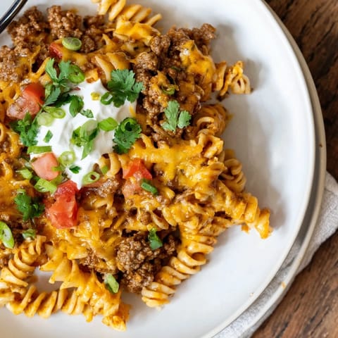 Cheesy Taco Pasta Skillet