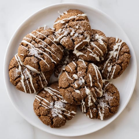 Image of spice-filled gingerbread latte cookies, perfectly baked and ready to enjoy with coffee.