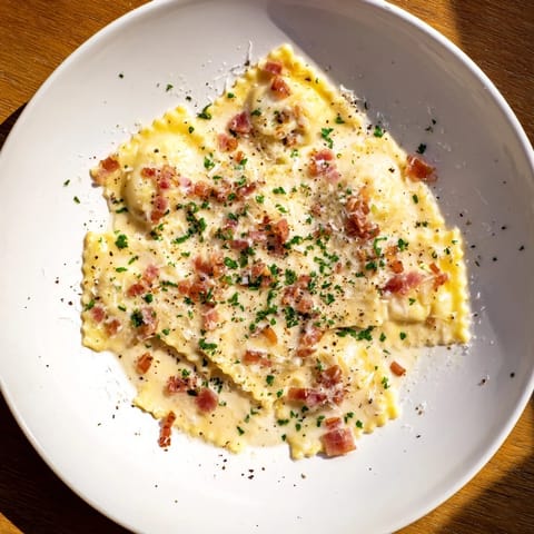 Olive Garden Ravioli Carbonara