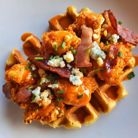 Crispy Buffalo Chicken Bacon Bites