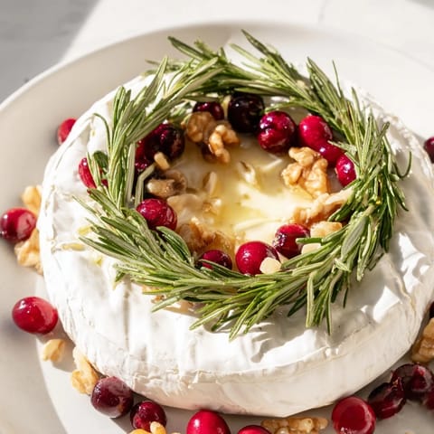 Brie Cheese Wheel Rosemary