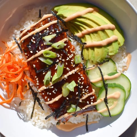 Teriyaki Salmon Rice Bowl