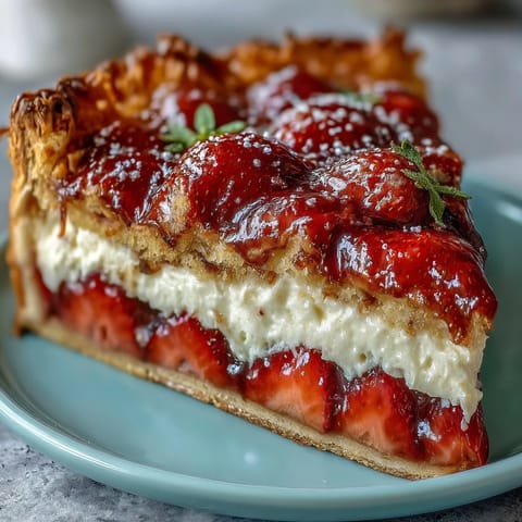 Fresh Strawberry Frangipane Galette