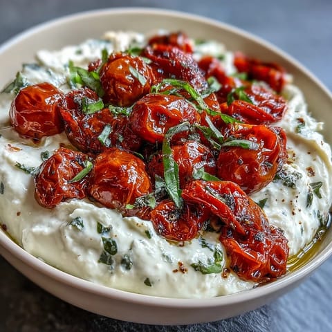 Whipped Feta Roasted Tomatoes