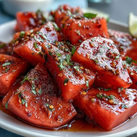 Watermelon Tajin Lime Slices