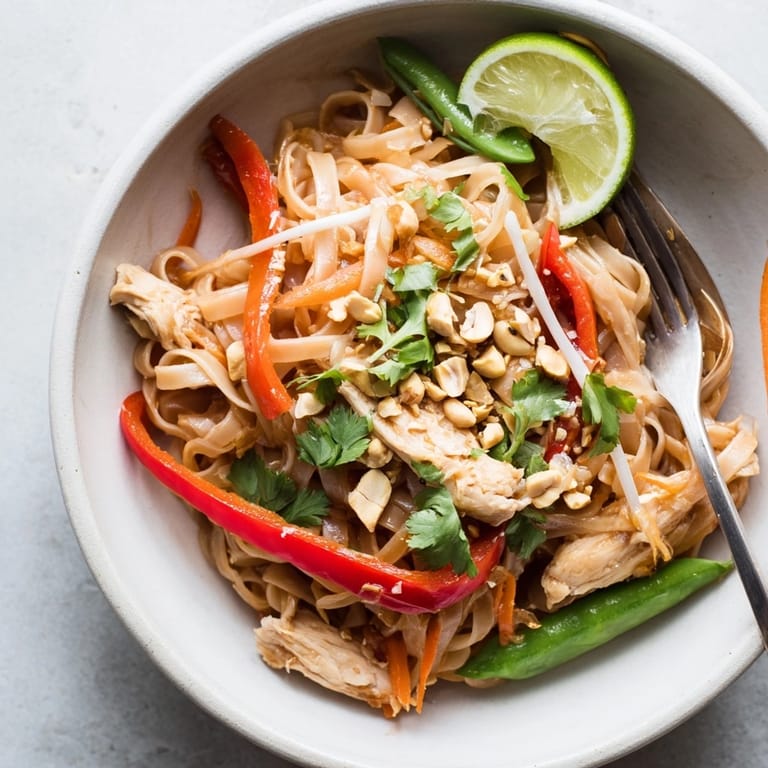 Imagine slurping flavorful noodles in these delicious, easy Thai Chili Chicken Noodle Bowls recipe.