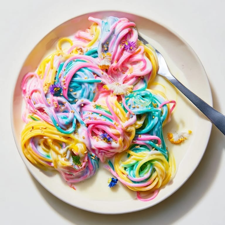 Brightly colored Neon Noodle Cloud, perfect for lively family gatherings or parties.