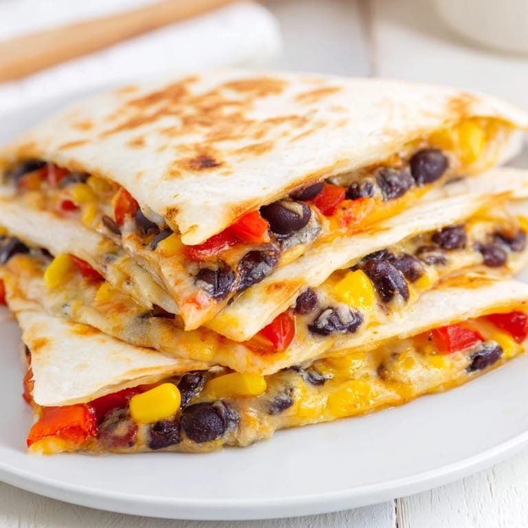 Golden brown, baked tortilla wrap with cheesy goodness, spiced beans, and fresh toppings ready.