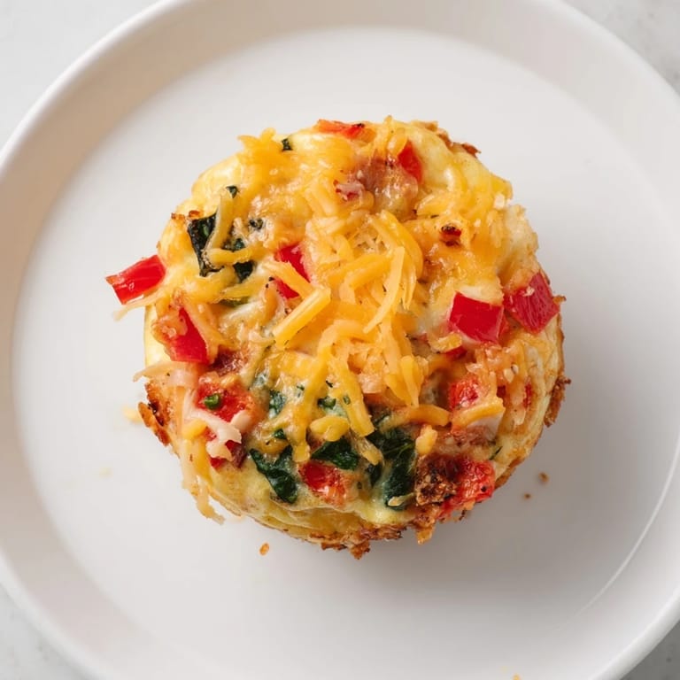Warm, cheesy One-Pot Breakfast Casserole Muffins fresh from the oven, perfect for a grab-and-go breakfast.