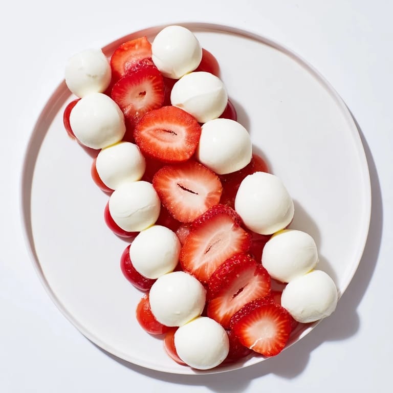 Festive Peppermint Stripe Celebration appetizer platter, boasting delightful red berries, cheeses, and crackers ready to enjoy.