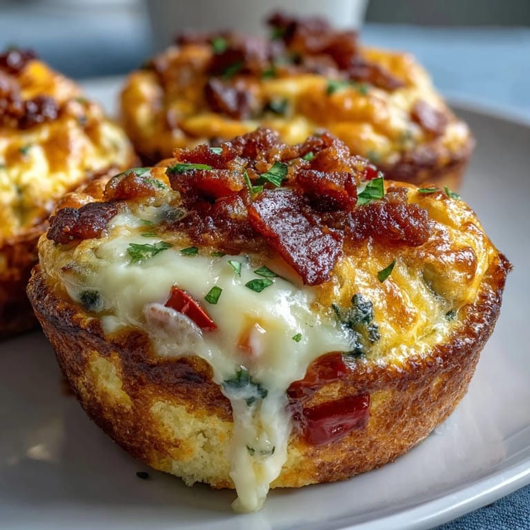 Savory Breakfast Egg Muffins lined in a muffin tin, garnished with fresh herbs and ready for a quick grab-and-go snack.