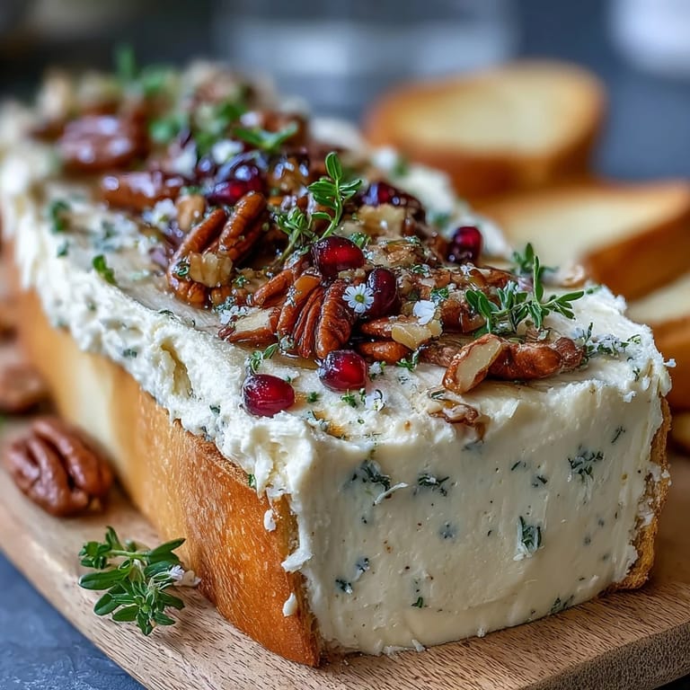 Artfully arranged butter board with capers, toasted nuts, and microgreens, perfect for sharing at parties or gatherings.