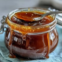 A golden jar of dandelion jelly, its floral aroma wafting from the lid, ready to spread on warm toast.